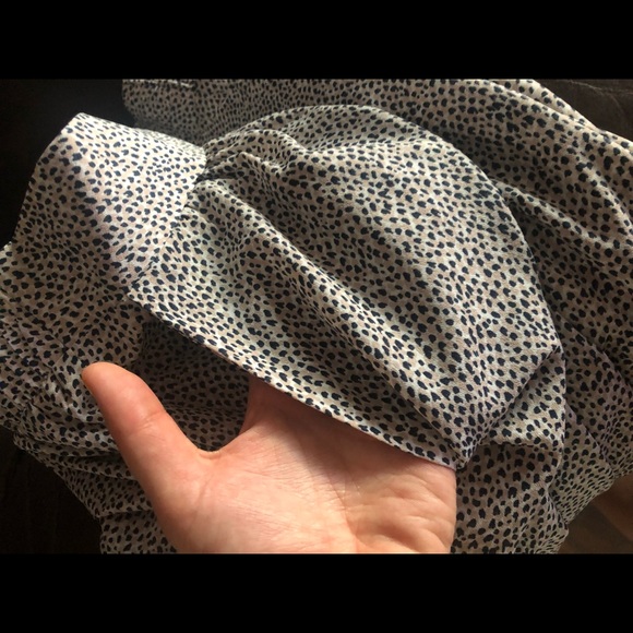 BCBGeneration Khaki Com Leopard Dot Palazzo Pants - Picture 5 of 8